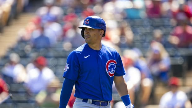 Chicago Cubs OF Rafael Ortega in spring training